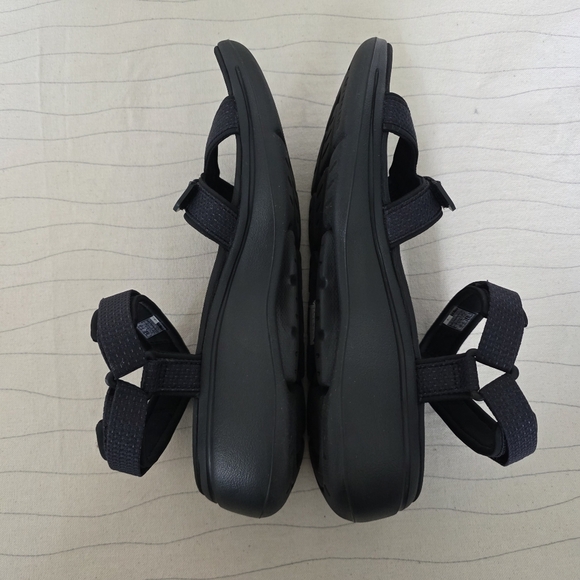 Skechers Womens Go Walk Arch Fit Cruise Around Black Sandals Shoes 140251 Sz 10 - Picture 7 of 11